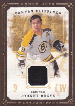 2008-09 Upper Deck Masterpieces - Canvas Clippings Brown #CC-BU Johnny Bucyk  Front