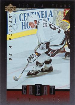 1995-96 Upper Deck Be a Player - Great Memories #GM01 Wayne Gretzky Front
