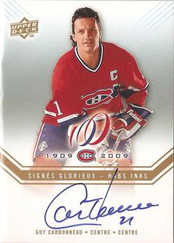 2008-09 Upper Deck Montreal Canadiens Centennial - Habs INKS #HABS-GC Guy Carbonneau  Front