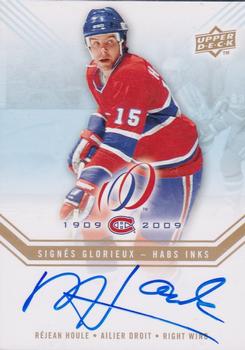 2008-09 Upper Deck Montreal Canadiens Centennial - Habs INKS #HABS-RH Rejean Houle  Front