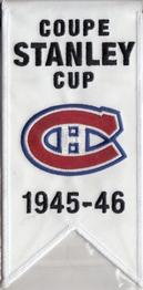 2008-09 Upper Deck Montreal Canadiens Centennial - Mini Banners #6 Stanley Cup 1945-46  Front