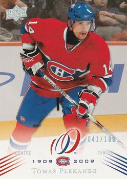 2008-09 Upper Deck Montreal Canadiens Centennial - Parallel 100 #170 Tomas Plekanec  Front
