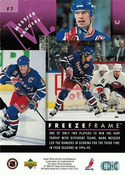 1995-96 Upper Deck - Freeze Frame #F7 Mark Messier Back
