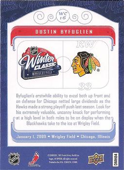 2008-09 Upper Deck MVP - Winter Classic #WC16 Dustin Byfuglien  Back