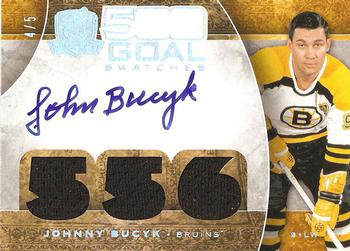 2008-09 Upper Deck The Cup - 500 Goal Club Swatches #500GC-BU Johnny Bucyk  Front