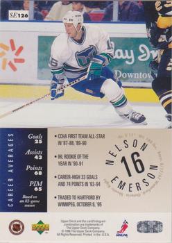 1995-96 Upper Deck - Special Edition #SE126 Nelson Emerson Back