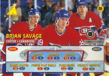 1995-96 Zenith #20 Brian Savage Back