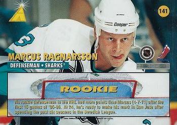1995-96 Zenith #141 Marcus Ragnarsson Back