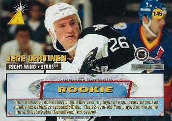 1995-96 Zenith #145 Jere Lehtinen Back