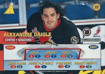 1995-96 Zenith #22 Alexandre Daigle Back