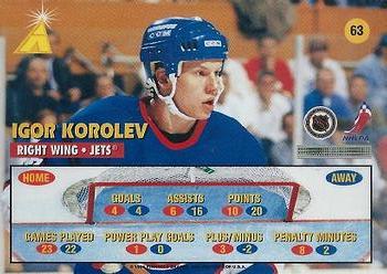 1995-96 Zenith #63 Igor Korolev Back