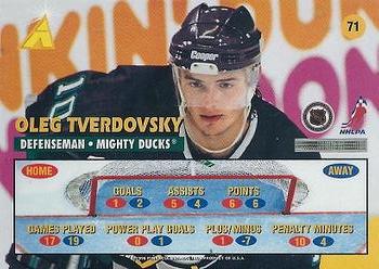 1995-96 Zenith #71 Oleg Tverdovsky Back