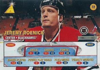 1995-96 Zenith #72 Jeremy Roenick Back