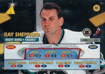 1995-96 Zenith #92 Ray Sheppard Back