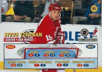 1995-96 Zenith #93 Steve Yzerman Back