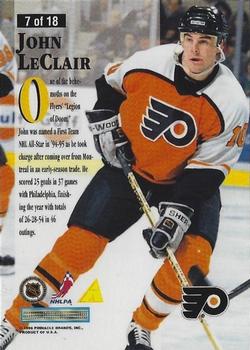 1995-96 Zenith - Gifted Grinders #7 John LeClair Back