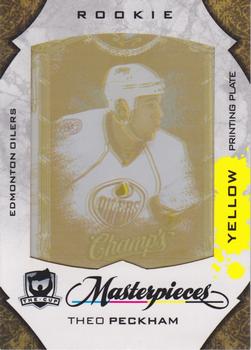 2008-09 Upper Deck The Cup - Printing Plates Upper Deck Champ's Yellow #MAS-117 Theo Peckham  Front
