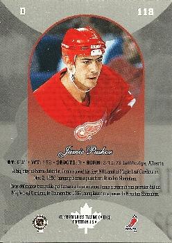 1996-97 Donruss Canadian Ice #118 Jamie Pushor Back