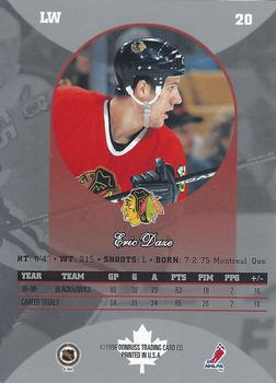 1996-97 Donruss Canadian Ice #20 Eric Daze Back
