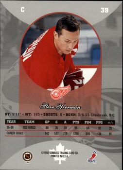 1996-97 Donruss Canadian Ice #39 Steve Yzerman Back