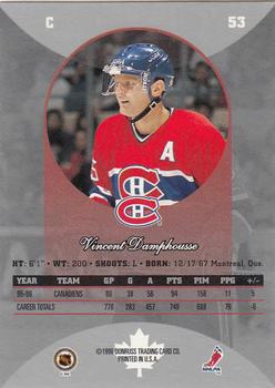 1996-97 Donruss Canadian Ice #53 Vincent Damphousse Back
