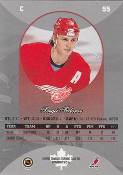1996-97 Donruss Canadian Ice #55 Sergei Fedorov Back