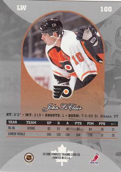 1996-97 Donruss Canadian Ice #100 John LeClair Back