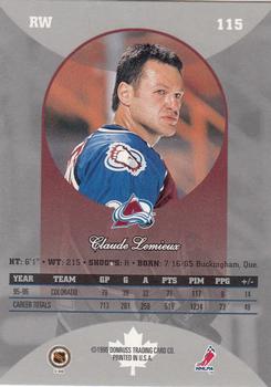 1996-97 Donruss Canadian Ice #115 Claude Lemieux Back