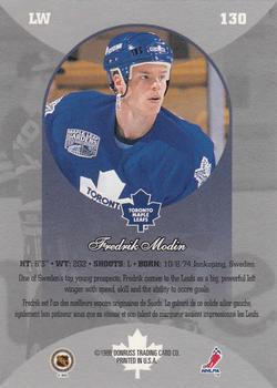 1996-97 Donruss Canadian Ice #130 Fredrik Modin Back