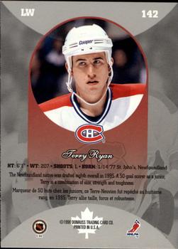 1996-97 Donruss Canadian Ice #142 Terry Ryan Back