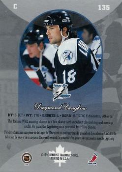 1996-97 Donruss Canadian Ice #135 Daymond Langkow Back