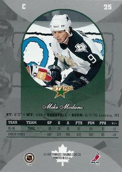 1996-97 Donruss Canadian Ice #25 Mike Modano Back