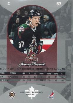 1996-97 Donruss Canadian Ice #57 Jeremy Roenick Back