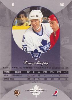 1996-97 Donruss Canadian Ice #86 Larry Murphy Back