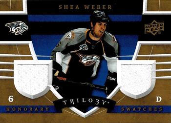 2008-09 Upper Deck Trilogy - Honorary Swatches #HS-SW Shea Weber  Front