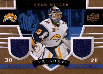 2008-09 Upper Deck Trilogy - Honorary Swatches #HS-RM Ryan Miller  Front