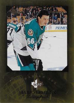 1996-97 Donruss Canadian Ice - Mario Lemieux Scrapbook #20 Mario Lemieux Front