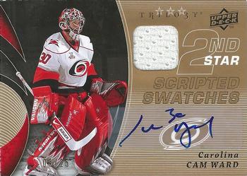 2008-09 Upper Deck Trilogy - Scripted Swatches Second Star #2ND-CW Cam Ward  Front