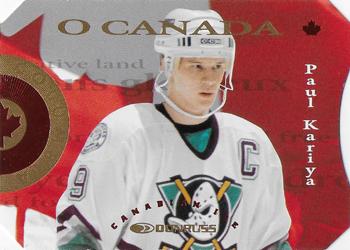1996-97 Donruss Canadian Ice - O Canada #2 Paul Kariya Front