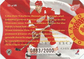 1996-97 Donruss Canadian Ice - O Canada #12 Brendan Shanahan Back