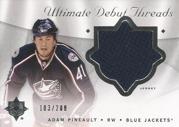 2008-09 Upper Deck Ultimate Collection - Debut Threads #DT-AP Adam Pineault  Front