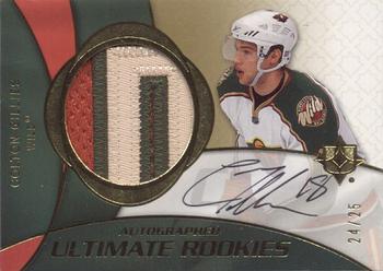 2008-09 Upper Deck Ultimate Collection - Rookie Patch Autographs #127 Colton Gillies  Front