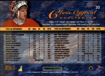 1996-97 Select Certified #20 Chris Osgood Back
