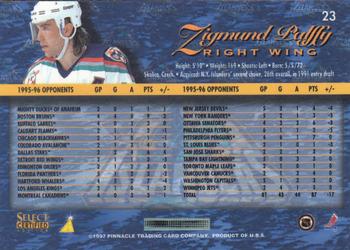 1996-97 Select Certified #23 Zigmund Palffy Back