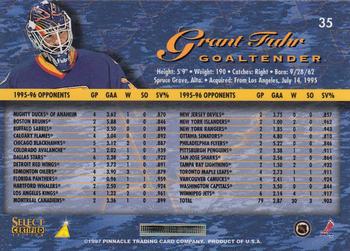 1996-97 Select Certified #35 Grant Fuhr Back