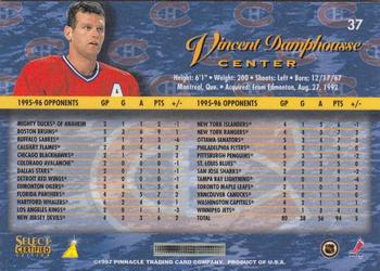 1996-97 Select Certified #37 Vincent Damphousse Back