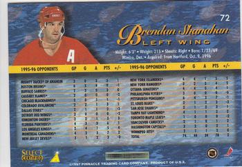 1996-97 Select Certified #72 Brendan Shanahan Back