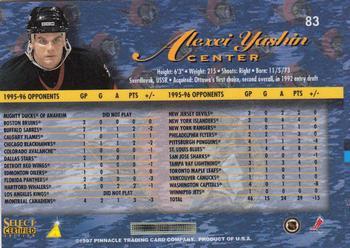 1996-97 Select Certified #83 Alexei Yashin Back