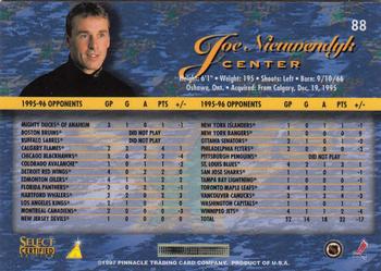 1996-97 Select Certified #88 Joe Nieuwendyk Back