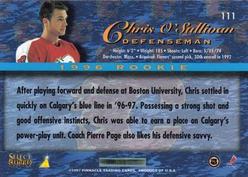 1996-97 Select Certified #111 Chris O'Sullivan Back